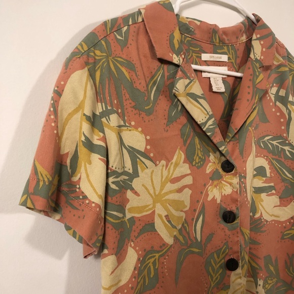 Cynthia Rowley 100% Lyocel Tropical Cabana Shirt Top. Women’s sz Small - Picture 7 of 14